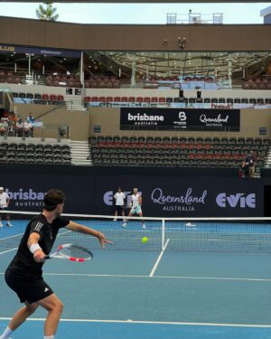 Dominic Thiem Instagram - Happy with my first win today! 💪 
Also, had some great practice sessions in the last couple of days! 🔥