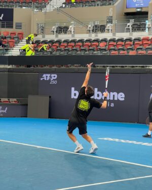 Dominic Thiem Instagram - Happy with my first win today! 💪 
Also, had some great practice sessions in the last couple of days! 🔥