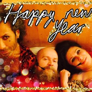 Dominika Peczynski Instagram - Det här glada gänget önskar gott nytt år!
Hapoe new year everyone. This one will be fantastic accordigt to the very special Army of Lovers Crystal Ball! See you on the other side!

Love from JP, Alex and Miss D