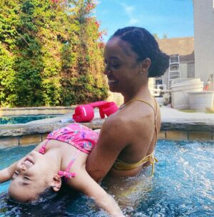Dominique Domingo Instagram - Always & Forever 🤍

#Tati #AuntieLife #MyNieceIsANugget #Family #Love #QualityTime