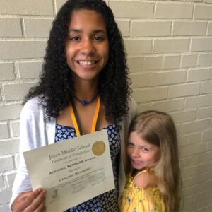 Dominique Reighard Brooks Instagram - Our baby girl graduated from 8th grade, made more than Honor Roll this year she made SCHOLAR ROLL while playing sports all Year Long!!! I am so incredibly proud of her and seeing her on stage absolutely made me want 😭 to cry happy tears! Although she made Scholar Roll her CHARACTER and how she has grown into a phenomenal human being is what I am most proud of. She is more than a Scholar Roll Student, She is a HONORABLE Student 👩‍🎓that makes the world a better place through her LEADERSHIP no matter where she goes!
She is so smart, disciplined, accountable, focused, gives back, has a never quit spirit & attitude, looks out for others, Forgiving, confident, courageous, fearless, resilient, funny, kind and loving human Being!  I could go on and on and on when it comes to talking about my Baby!
She is an angel 👼from above and I am so Grateful to be her mother!!! We are so so so so so so so so PROUD!!!! Congratulations to the class of 2023! 👩‍🎓👨‍🎓
#graduation #graduation2019