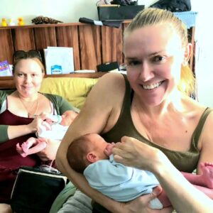 Dominique Swain Instagram - All I need in this life of sin is just me and my sister's twins.

And my sister, she can stay, she's my favorite!