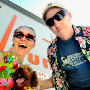 Dominique Swain Instagram - Tiki tiki tiki tiki - Tikifest, Tiki Oasis at the Valley Ho hotel in Scottsdale 

Pay no attention to the doggy in the corner.
