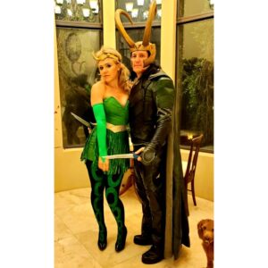 Dominique Swain Instagram - Celebrating Halloween AND Christmas, Tim Burton style!