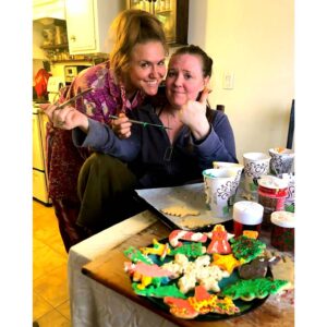Dominique Swain Instagram - Cookie-ing it up with my Mom and Chelse!