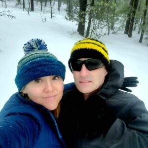 Dominique Swain Instagram - HAPPY VALENTINE'S DAY!!!
Snow Bowl shenanigans with my honey. Blizzards,  black ice, whatevs, I laugh in the face of danger.  HAHAHAH!!!
(I don't,  but it's a nice dream.)