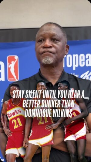 Dominique Wilkins Instagram - Stay silent until you hear a better dunker than @dominiquewilkins21 🤫

The Human Highlight Film was put to the test at the @jrnba European Finals Tournament presented by #Kellogs! 🙌