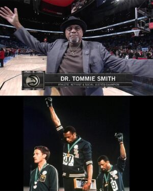Dominique Wilkins Instagram - What an honor!!!!! Repost from @atlhawks
•
As part of MLK Day, we honored 1968 Olympic Gold Medalist and Civil Rights Icon Tommie Smith 🥇✊