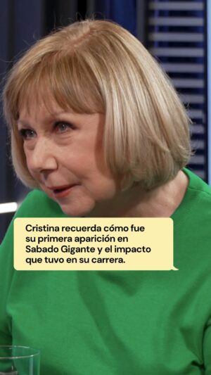 Don Francisco Instagram - Cristina recuerda cómo fue su primera aparición en mi programa y el impacto que tuvo en su carrera. Descubre más de esta historia en el episodio completo en YouTube y Spotify.