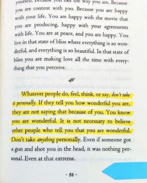 Don Miguel Ruiz Instagram - Don’t take things personally. The positive and negative. It’s not about you. 🧡📸 @readandrisee