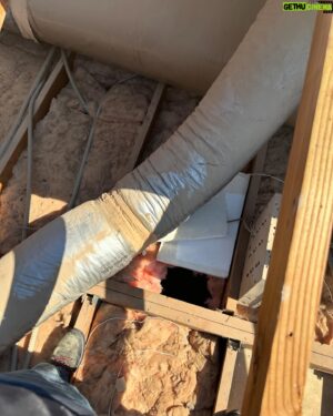 Donal Logue Instagram - If you need roofing or AC ductwork work done, hit me up and I just might put a hole in your ceiling. #rookiemove w @mikeyhardaway and @cgroofinginc #124degrees