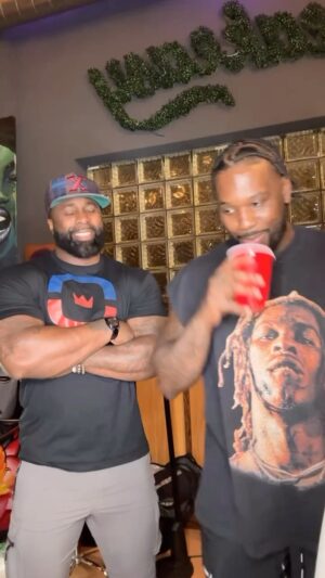Donald Brumfield Jr. Instagram - Brotherly love 🤝🏾 #no more ordinary lifestyle #4P