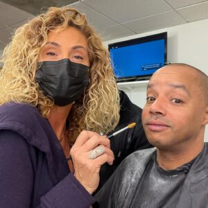 Donald Faison Instagram - It takes a village! 
I got some more of that work I was looking for.