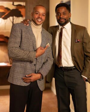 Donald Faison Instagram - When we were kids we played together. 
And as adults we do the same… the playground’s just changed a bit.
It was a real pleasure to guest star on this. Working with a childhood friend, on his show, which just so happens to be The Wonder Years?
You can’t beat that with a baseball bat.