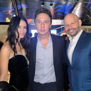 Donald Faison Instagram - I’m just as surprised as as you are @zachbraff 
It’s the crossover I just realized I’ve always wanted!! 
An all new episode of Extended Family airs tonight on @nbc and then is available for streaming tomorrow on @peacock !! 
And an all new episode of Fake Doctors Real Friends is available wherever you get your podcasts!!! We’re Baaaaaaaak!!!