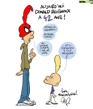 Donald Reignoux Instagram - BON ANNIVERSAIRE MÔSIEUR @donaldreignoux 💛💛💛

Titeuf : J’ai trouvé le mot de passe Instagram de Donald, du coup, il est pô au courant de ce dessin 🥷