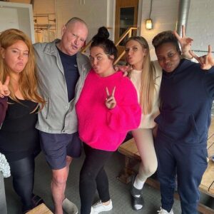 Donna Preston Instagram - Thank you SO much for watching #scaredofthedark and thank you for your lovely messages! I’m glad you all loved us getting scared! I’ve said it before and I’ll say it again… IT WAS UNACCEPTABLE in so many ways!!! 
I love this pic, taken when we left the bunker, not sure where @chrismccauslandcomedy was, probably noshing some pizza! I’m not too keen on the next pic though, thanks @channel4 for that babe! 

It’s still available to watch on @channel4 All4 if you fancy

Again, honestly, I can’t thank you enough for everyone being kind. 

Have a beautiful day everyone! BIG BIG LOVE ❤️ 
X 

#all4