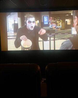 Donovan Danhausen Instagram - Danhausen went and saw himself at @emaginetheatres and also saw Godzilla.

Danhausen shared the big screen with Godzilla. (Go see Godzilla minus one)