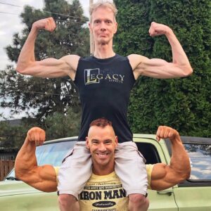 Doug Jones Instagram - It was time to do another in-person weekend intensive with dear friend and on-line wellness coach @steve_atlas before my next gig starts up.
His care for my 60 year old limbs and overall health is unparalleled.
SWIPE to see How envious Steve is of my biceps 😏.
.
All about Steve at: theatlasmovement.com .
.
#wellness #health #fitness #wellnesscoach #actor #actorslife #aarp #healthyoldpeople #ectomorph #mesomorph #steveatlas #dougjones