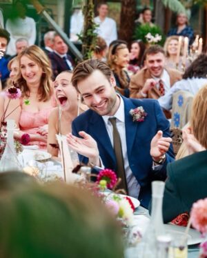 Douglas Booth Instagram - 28.10.23 

The day I married the love of my life. @belpowley I didn’t think it was possible to love you, our family or friends anymore. What a magnificent day filled with so much laughter, love and tears 🤍 Thank you to everyone who made it so special. I love you x