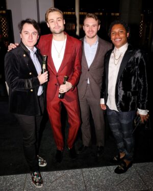 Douglas Booth Instagram - Thank you @moetchandon for a memorable night of effervescent festiveness in New York! 🥂#toastwithmoet #moeteffervescence