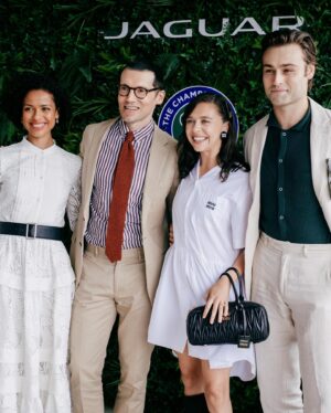 Douglas Booth Instagram - Thanks for the incredible tennis @wimbledon 🎾❤️🎾. Until next year! @jaguar @bazaaruk @ivanalostudio