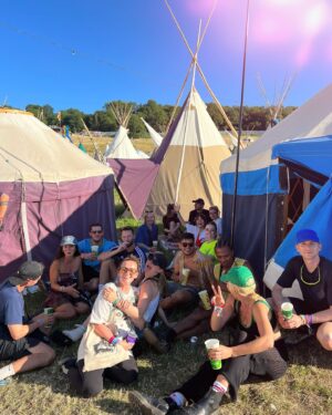 Douglas Booth Instagram - 11th Glastonbury completed and still my absolute favourite place on earth. Thank you to all the artists and friends who made it so special! 🍻🌈💫🎹😎✨🚀🌳365 more sleeps 🤸🏼‍♀️