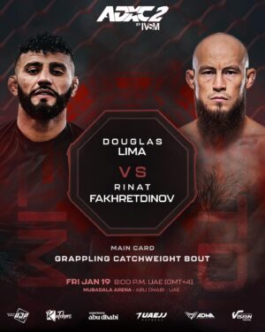 Douglas Lima Instagram - Kicking off 2024 with a main card BANGER 🤩 @phenomlima VS @gladiator_fakhretdinov 🔥

Fri. Jan 19 | Mubadala Arena | Tickets 🎟️ link in bio

#ADXC2 #JiuJitsu #Grappling #abudhabi