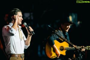 Drake Milligan Instagram - If @clintblack ever calls and asks if you want to crash his @stagecoach set, you should say yes. 

📸: @lionlyon
