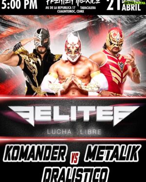 Dralístico Instagram - TRIANGULAR 🔥🔥🔥🔥 #ligaelite  #dralisticolfi  #aewwrestling  #indywrestling  #cdmx🇲🇽 Nos vemos. En este gran encuentro