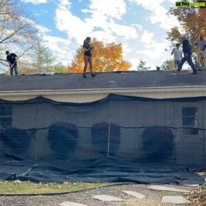 Drew Lachey Instagram - I wish it went this fast in real life!  Thanks to Becca and @agirlonaroof for letting me get up there with them and learn just how much I don’t know about roofing.  #drewityourself but with help from the pros.
