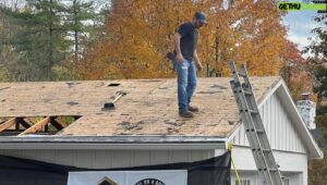 Drew Lachey Instagram - I wish it went this fast in real life!  Thanks to Becca and @agirlonaroof for letting me get up there with them and learn just how much I don’t know about roofing.  #drewityourself but with help from the pros.