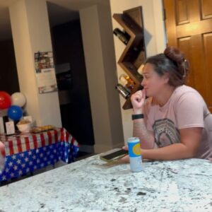Drew Lynch Instagram - This post might be sappier than usual, so I apologize. 

I flew home to surprise my parents for the 4th this year. I hope this video shows how much it means to my family that we got to be together in light of my dad’s situation. I’m grateful for any holiday that gives me an excuse to spend time with them. Here’s a very special PHOTO LOCOMOTIVE below... 

1) The moment my parents came home to find us all together. 
2) My brother holding a flame torch while I held incense that I thought was a sparkler. 
3) Let’s blow sh*t up. 
4) I grew up on hose water
5)‘Merica 
6) Sister and dad ❤️
7) American independence with a little French 
8) Spike ball 
9) Couple-o-Indiana boys 
10) Mom and Dad watching the fireworks together 🫶🏼