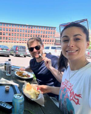 Drew Lynch Instagram - -PHOTO LOCOMOTIVE-

Vermont is the best place to rest for three days before  a European Tour… 

1) Hiked a mountain to get to a lake
2) The security guard at the town general store
3) My wife trying to get me banned from Indiana
4) Vegan lunch 
5) Just showing off the mountains… and also the ones behind me
6) Blocking a soccer shot with my butt
7) Looking out @glasshousevt 
8) Looking in @glasshousevt 
9) Early birthday present for my wife and I really don’t like the look in her eyes