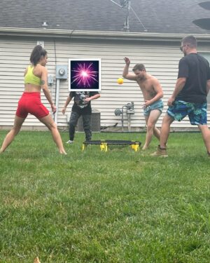 Drew Lynch Instagram - This post might be sappier than usual, so I apologize. 

I flew home to surprise my parents for the 4th this year. I hope this video shows how much it means to my family that we got to be together in light of my dad’s situation. I’m grateful for any holiday that gives me an excuse to spend time with them. Here’s a very special PHOTO LOCOMOTIVE below... 

1) The moment my parents came home to find us all together. 
2) My brother holding a flame torch while I held incense that I thought was a sparkler. 
3) Let’s blow sh*t up. 
4) I grew up on hose water
5)‘Merica 
6) Sister and dad ❤️
7) American independence with a little French 
8) Spike ball 
9) Couple-o-Indiana boys 
10) Mom and Dad watching the fireworks together 🫶🏼