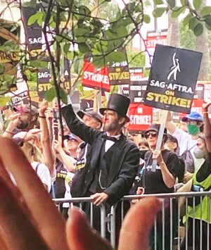 Drew Seeley Instagram - We still out here in these streets! #sagaftrastrong #sagstrike #wgastrong