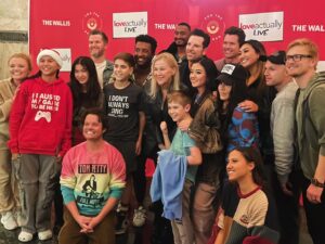 Drew Seeley Instagram - Went caroling one night with Catharine O’Hara a decade ago. Super random. Such a fan of hers. Good to see her (and be seen by her) again! Thank you for coming out to #LoveActuallyLive 🫶🎄