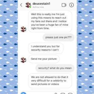 Dustin Milligan Instagram - catfish for breakfast courtesy of @deucestain1