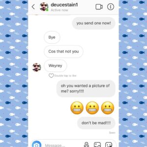 Dustin Milligan Instagram - catfish for breakfast courtesy of @deucestain1