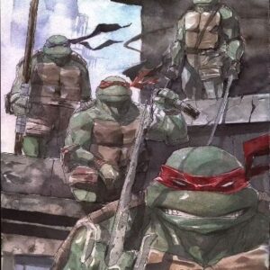 Dustin Nguyen Instagram - my exclusive TMNT variant for @tfaw now available for preorder,  limited print run of 1200 virgin cover copies. All copies will ship bagged and boarded in a gemini mailer( by tfaw, not me)

link on profile

11x17 watercolor on 300lb Fabriano hotpress 
contact on profile for original

#tmnt
