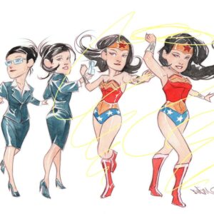 Dustin Nguyen Instagram - Wonder Woman in the lil Gotham style commissioned by WB for DC Comics, this was before the Lil Gotham series

#lilgotham