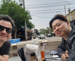 Dustin Nguyen Instagram - took off last week with my sketchbook and some clean laundry in a backpack to visit some of my favorite people, Toronto, Philly, the Ozarks all in 10 days, absolute amazing time visiting comics shops, signing some books, sketching in my hotel or on someone's couch all day, playing boardgames all night and rapping horribly ( though cousin was on point 👏 @asiantreat )

love these people and couldn't ask for more of a family, missing a @seanrisley , dude had to go see a man about a horse or something idk