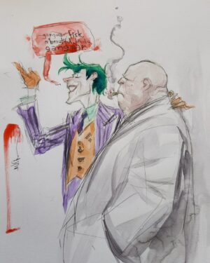 Dustin Nguyen Instagram - more watercolor on bristol touchups, so much fun just working as loose as possible

11x17 watercolor on Strathmore smooth bristol