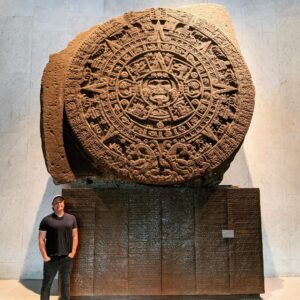 Dwayne Cameron Instagram - I have a deep love of anthropology, classic history, ancient human history and seeing the Aztec Sun Stone has been on my list for a while. Incredible seeing it in person!

#mexicocity #museodehistorianatural #aztecsunstone #aztec