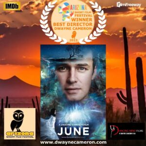 Dwayne Cameron Instagram - THRILLED to announce June is the WINNER of BEST DIRECTOR at the ARIZONA SHORT FILM FESTIVAL❤️🇺🇸❤️

For more info visit link in bio.

For updates also follow @june.film

#juneshortfilm #nzfilm #arizonashortfilmfestival #scifi #sciencefiction #filmmaking #filmfestivals #filmfestival #filmfreeway #screenwriting #directorslife #actorslife #screenwriterslife #screenwriting #screenwriter #screenwriters #filmmaker #filmmakers #officialselection #sundance #tribecafilmfestival #sxsw #cannesfilmfestival #tiff #sundancefilmfestival #showrunner