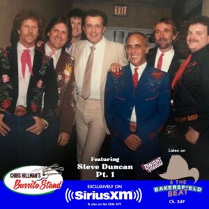 Dwight Yoakam Instagram - Steve Duncan joins @chrishillmanofficial for an all new episode of Chris Hillman’s Burrito Stand! To hear their interview tune into Dwight Yoakam & The Bakersfield Beat on @siriusxm (ch. 349) tonight at 6pm PT / 9pm ET.

- D Team

#dwightyoakam #chrishillman #burritostand #dwightyoakamandthebakersfieldbeat #siriusxm

Replays:
Sun. January 14th. 6pm ET / 3pm PT
Thur. January 18th 11pm ET / 8pm PT
Sat. January 20th. 12pm ET / 9am PT
Tues. January 23rd 3pm ET / 12pm PT