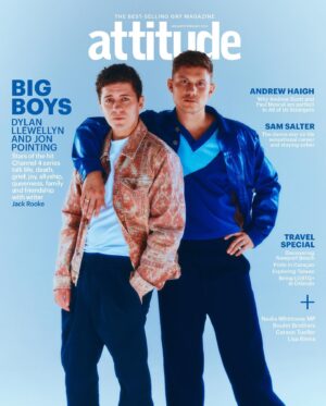 Dylan Llewellyn Instagram - Gracing the cover of Attitude’s January/February issue are the star of Big Boys, @djllewellyn and @jonpointing ✨⁠

Ahead of the return of the @channel4 comedy series in January, the stars were joined by writer @jackdaverooke as they sat down with Attitude to discuss subverting gay TV tropes, dealing with grief, and what they’d like for a potential series three.

📲 Read the exclusive interview via the link in our bio⁠
Words: @mralastairjames
Photography: @maxgiorgeschi
Creative and Styling: @josephkocharian
Dylan hair and makeup: @charlieculleneducation
Jon hair and makeup: @thisisrachelporter
Fashion Assistant: @outfitbyaaron

Dylan wears jacket by @motherdenim, t-shirt by @uniqlo, trousers by Mr P at @mrporter, trainers by @jimmychoo
Jon wears tank by @ahluwalia, jacket by @viviennewestwood at @theofficialselfridges, trousers by @amiparis, boots by @lanvin

Editor-in-chief: @cliffjoannou
Art Director: @alexhambis
Art Editor: @mouchety
Digital Editor: @jamietabberer
Commercial Content Editor: @daleljfox
Senior Writer: @xylottie
Social Media Manager: @soapyporter
Social Media Assistant: @katerinamx