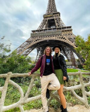 Dylan Playfair Instagram - Okay Okay… Paris you had me at “bonjour” 😍♥️ L’amour @dylanplayfair1 . Wandering around and have 3 hr cafe lunches 🫶🏻