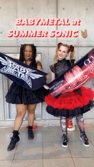 Ebony Bowens Instagram - My first BABYMETAL show omg I cried and headbanged so hard 🥹🎶🤘🏽 

#サマーソニック #summersonic #summersonic2023 #babymetal #wasshoi #tokyo #blackgoth #kawaiigoth