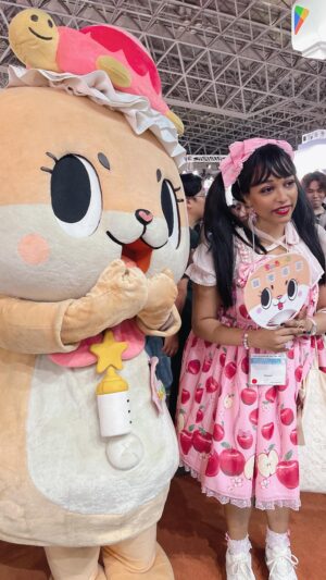 Ebony Bowens Instagram - Tokyo Game Show Business Day 2 was busy and productive as you can see. I networked with this cutie @chiitan7407 😝 

#tgs2023 #tokyogameshow #tokyogameshow2023 #chiitan #japan #kawaiifashion #eglcommunity